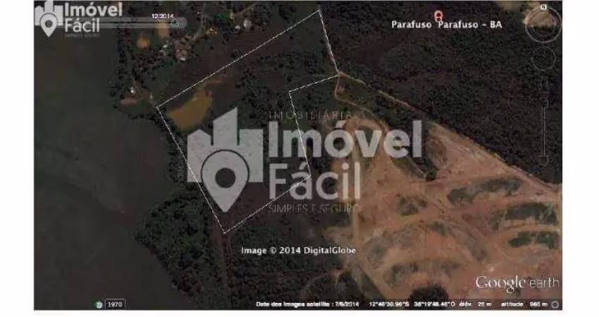 Terreno à venda, 85000 m² por r$ 14.450.000 - parafuso - camaçari/ba