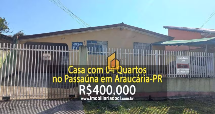 Casa com 4 dormitórios à venda, 110 m² por R$ 400.000,00 - Passauna - Araucária/PR