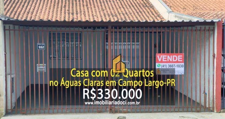 Casa com 2 dormitórios à venda, 79 m² por R$ 330.000,00 - Águas Claras - Campo Largo/PR