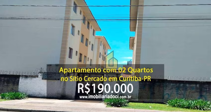 Apartamento com 02 Quartos no Sítio Cercado em Curitiba-PR  - A venda por R$190.000,00