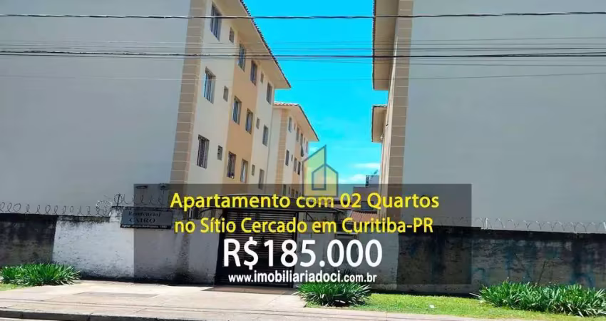 Apartamento com 02 quartos no sítio cercado em curitiba-pr  - a venda por r$185.000,00