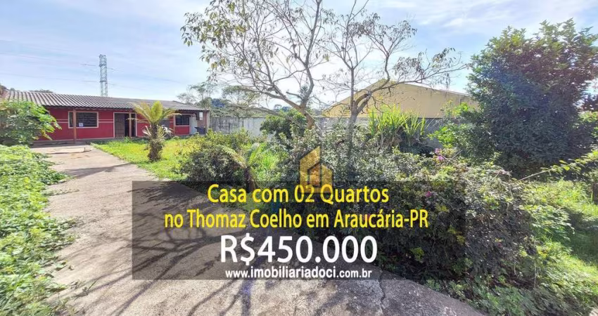 Casa com 02 Quartos no Thomaz Coelho em Araucária-PR  - A venda por R$450.000,00