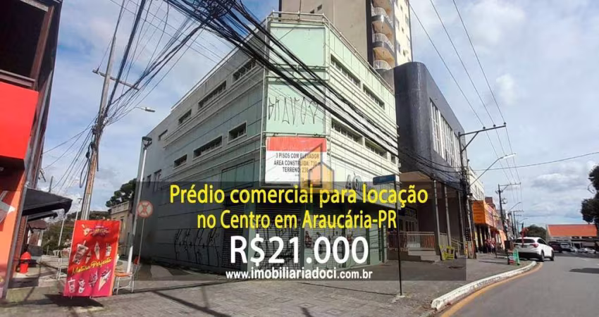 Prédio comercial no Centro em Araucária-PR  - Locação por R$21.000,00
