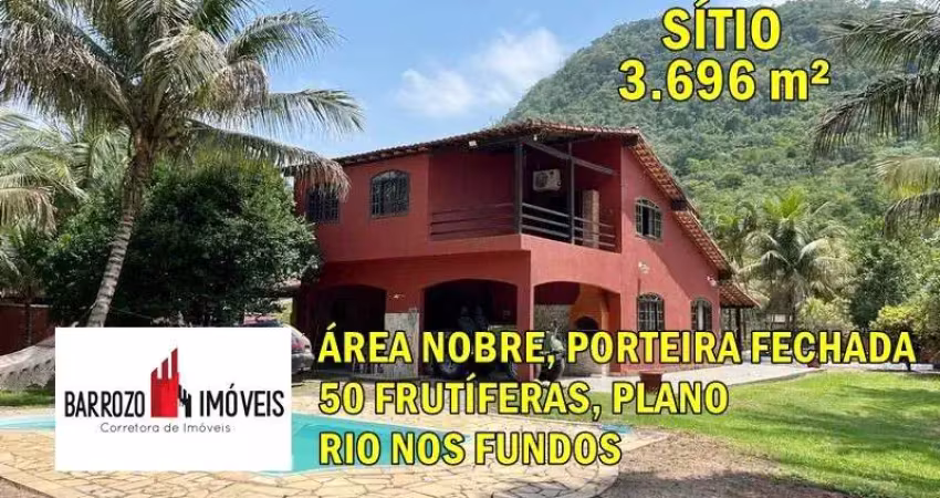 Sítio para venda em cachoeiras de macacu, papucaia, 4 dormitórios, 2 suítes, 4 banheiros, 2 vagas