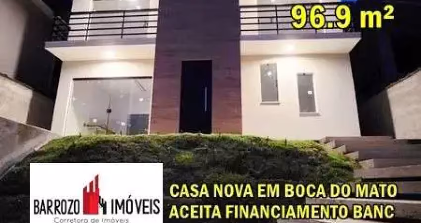 Casa para venda em cachoeiras de macacu, boca do mato, 2 dormitórios, 2 banheiros, 1 vaga