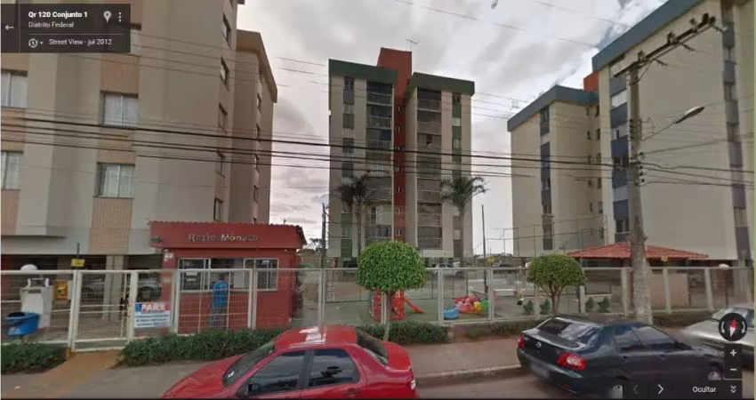 Qr 120 samambaia sul próximo a estação metrô  condomínio residencial mônaco lindo apartamento aceita financiamento