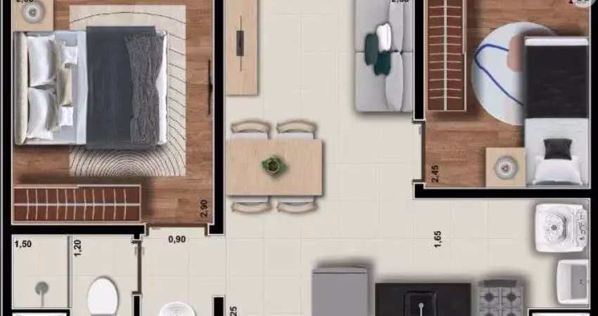 Apartamento para venda em são paulo, vila andrade, 2 dormitórios, 1 banheiro, 1 vaga