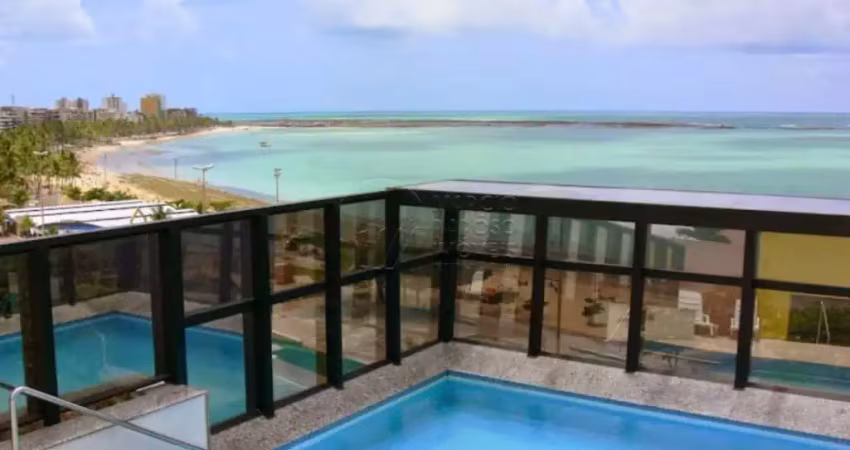 Quarto e sala beira-mar com varanda no edificio neo 1.0