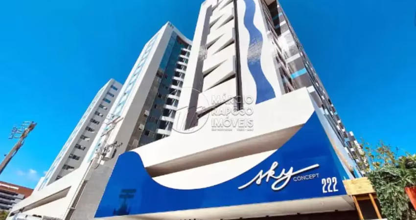 Apartamento quarto e sala 42m² - varanda - vista mar - edf sky concept