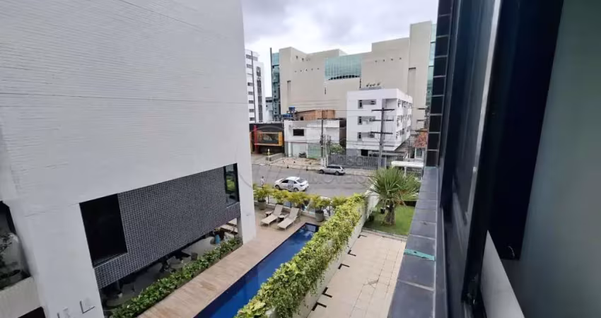 Apartamento quarto e sala - 40m² - mobilado - edf ametista viii - jatiuca