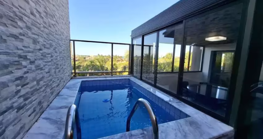 Cobertura nascente - 155m² - piscina privativa - beira-mar - barra de são miguel