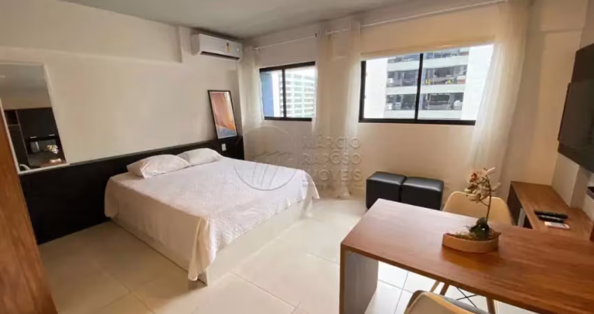 Apartamento studio - mobiliado - edf time - ponta verde