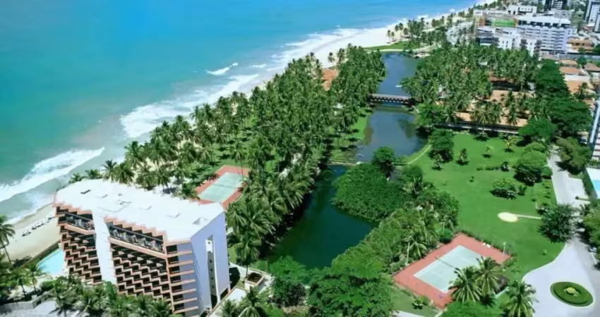 Flat beira-mar mobiliado -  varanda - 70m² - maceió