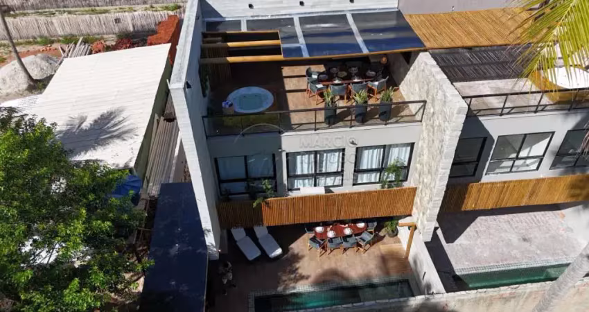 Casa triplex de luxo 260m² - 3 suítes - rooftop - kanui tatuamunha