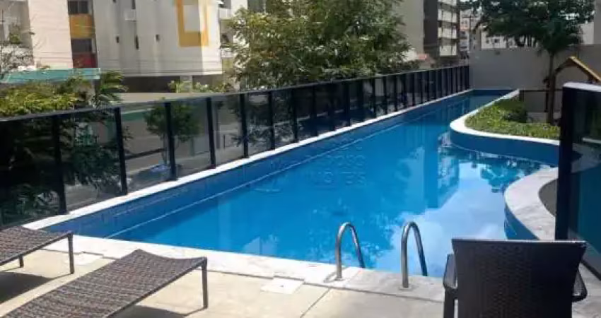 Apartamento com varanda vista mar com 4 suítes no edf paulo brandão nogueira
