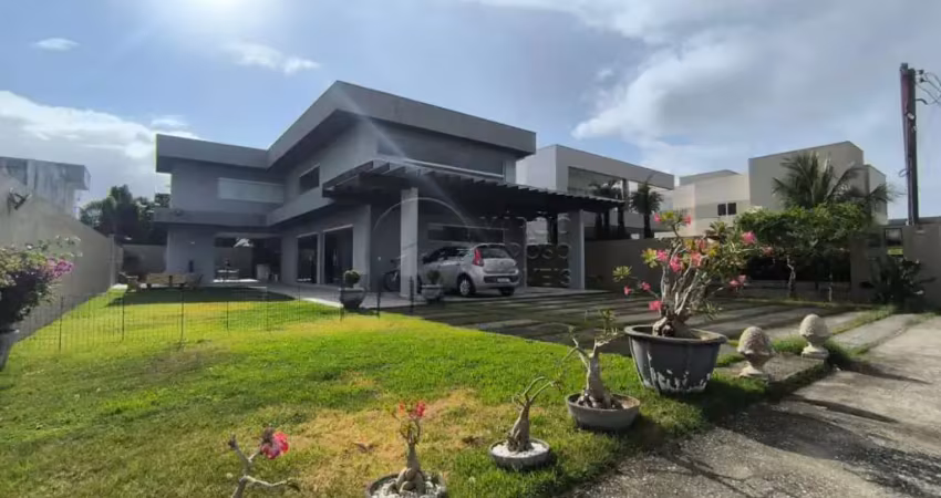 Casa nascente com 4 suítes e área gourmet à venda no condomínio ilha da lagoa