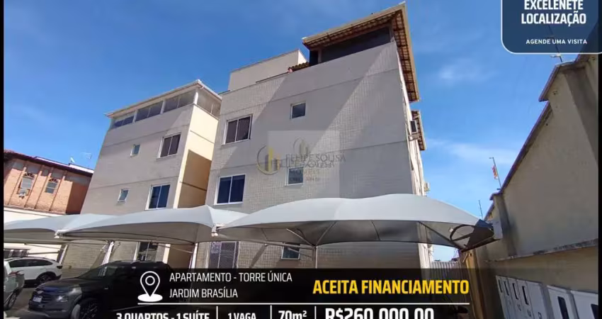 Apartamento 3 quartos 2 banheiros - torre única - excelente localização