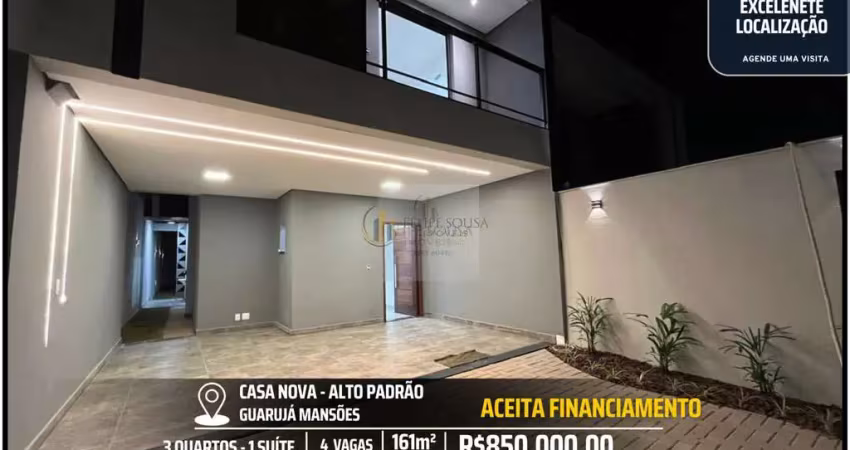 Casa de alto padrão no guarujá mansões - 3 quartos e 4 vagas