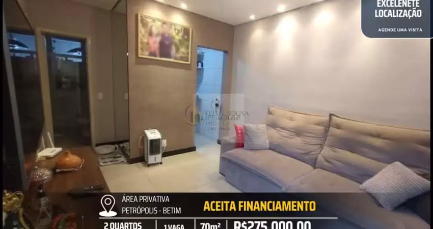 Área privativa moderna 2 quartos e 1 vaga - localização excelente