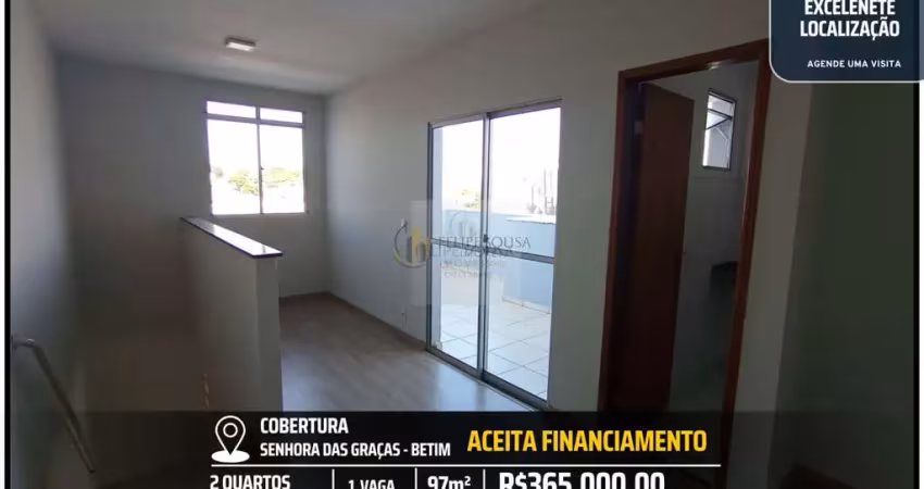 Cobertura na av. principal - 2 quartos - 1 vaga- senhora das graças - localização privilegiada