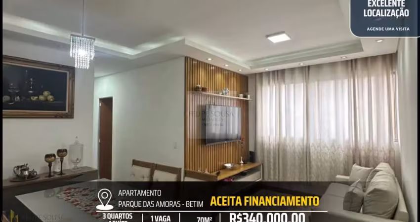 Apartamento planejado no parque das amoras - fino acabamento com 3 quartos com suíte