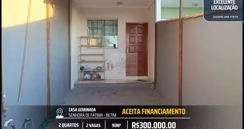 Excelente casa com amplo quintal - 2 quartos com sacada e 2 vagas