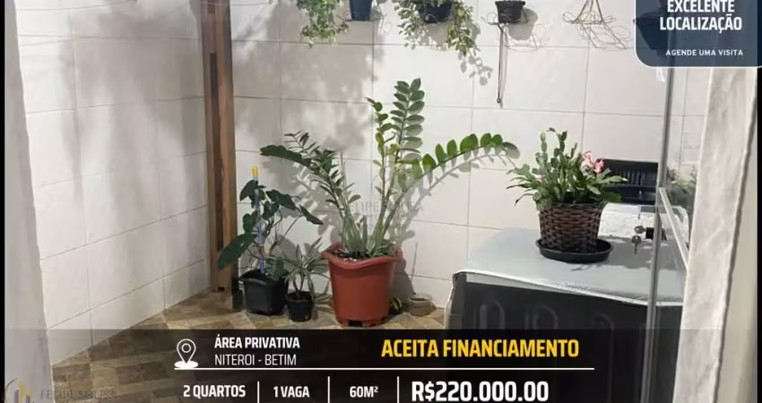 Apartamento planejado com área privativa no bairro niterói - 2 quartos e 1 vaga