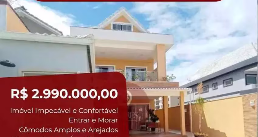 Casa de condomínio à venda, no condomínio riviera del sol,  em rio de janeiro, recreio dos bandeirantes, com 5 quartos, 268m²