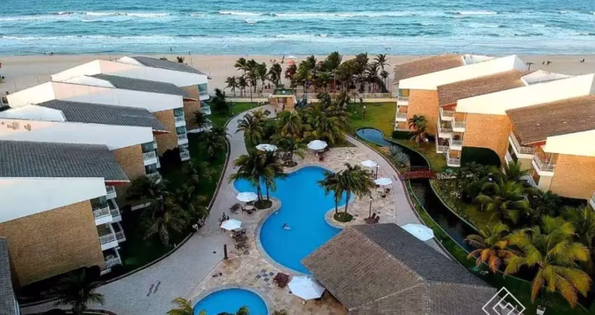 Apartamento com 2 suítes e pé na areia no paraíso das dunas, ce
