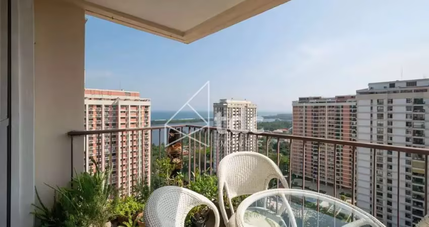 Apartamento para venda no condomínio novo leblon com 3 quartos, 111m² - barra da tijuca - rio de ja