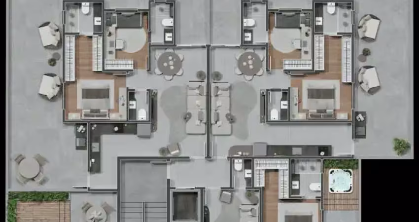 Apartamento garden à venda no seleto fascino com 2 quartos e 143m²