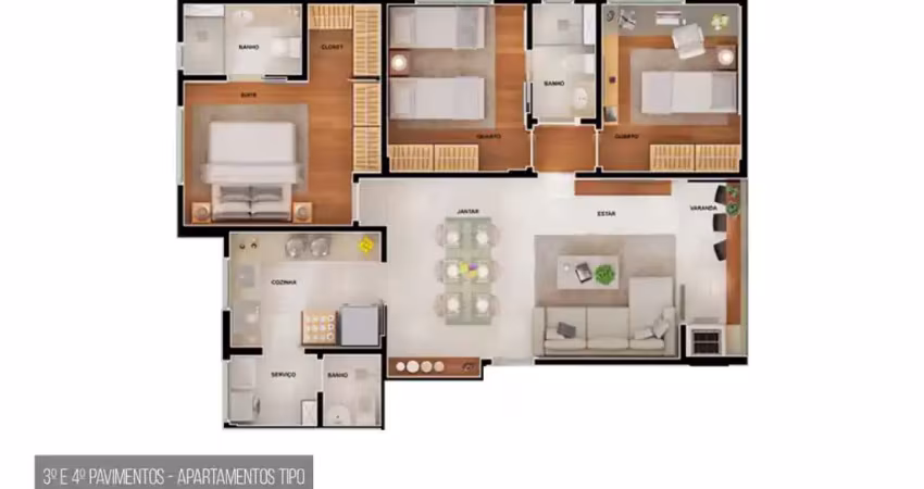 Apartamento à venda no villa madero com 3 quartos e 84m²