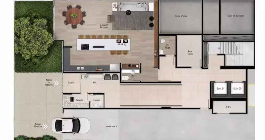 Apartamento à venda no narducci com 3 quartos e 76m²