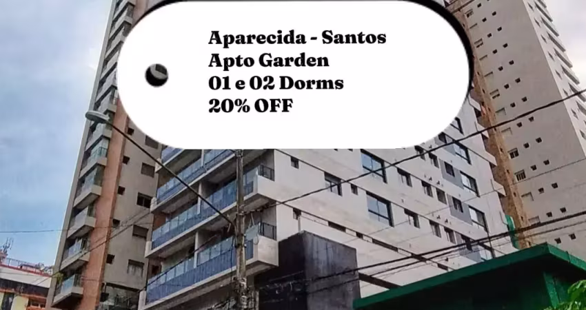 Lançamento gardens – 1 suíte ou 02 dorms com suíte– lazer – próximo à praia e shopping praiamar