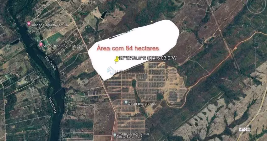 Fazendinha com 84 hectares toda formada na região do distrito da guia mt