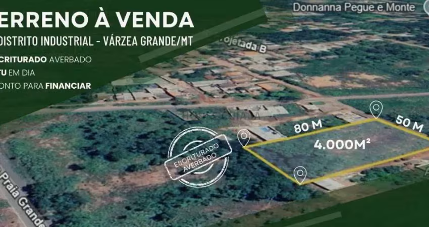 Terreno no distrito industrial da cidade de várzea grande
