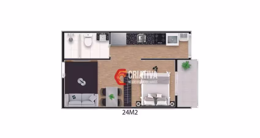 Apartamento com 1 quarto à venda na Rua Pico Negro, Vila Regente Feijó, São Paulo
