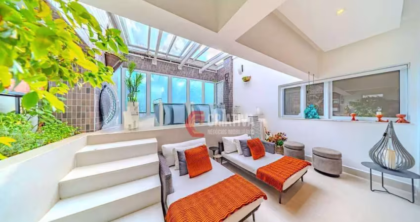Cobertura com 3 dormitórios à venda, 203 m² por r$ 4.200.000 - anália franco - são paulo/sp