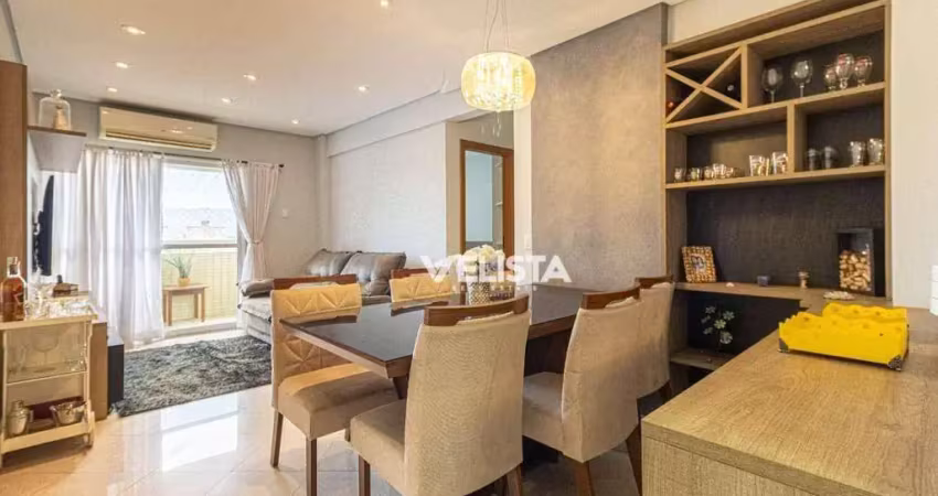 Apartamento com 2 dormitórios à venda, 86 m² por r$ 750.000,00 - boqueirão - santos/sp