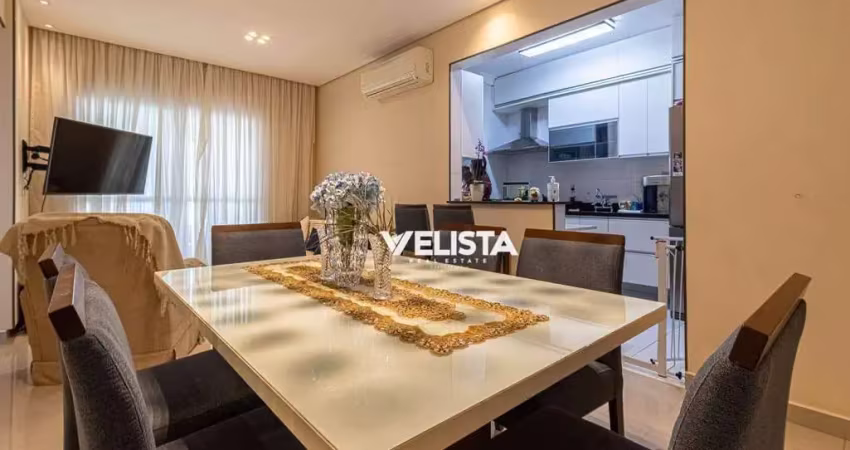 Apartamento com 2 dormitórios varanda vista mar, 80 m² por r$ 790.000 - josé menino - santos