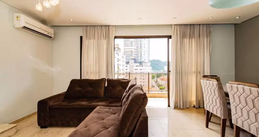 Apartamento com 3 dormitórios à venda, 126 m² por r$ 615.000,00 - centro - são vicente/sp
