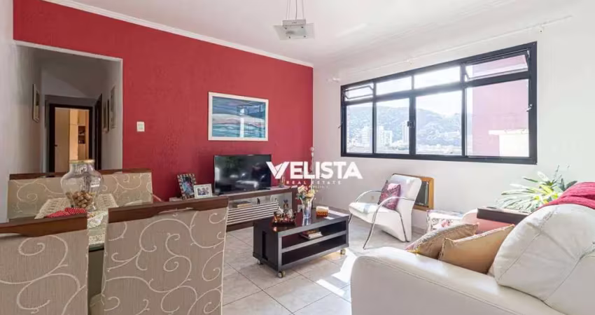 Apartamento com 2 dormitórios à venda, 80 m² com garagem fechada por r$ 560.000 - campo grande - santos