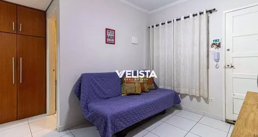 Apartamento com 1 dormitório à venda, 39 m² por r$ 365.000,00 - ponta da praia - santos/sp