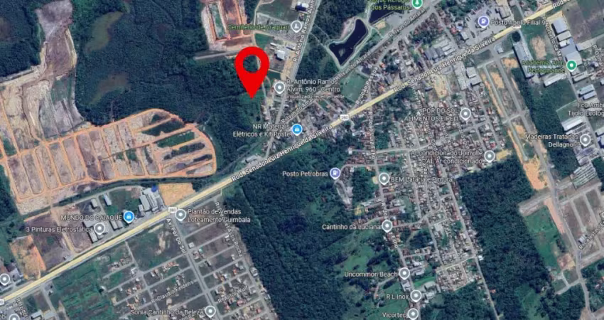 Terreno com 7.197 m² em araquari - prox ao novo hospital - loteamento