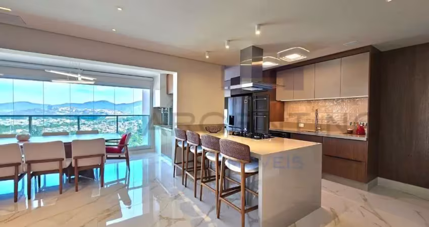 Apartamento exclusivo com suítes, automação e vista panorâmica.