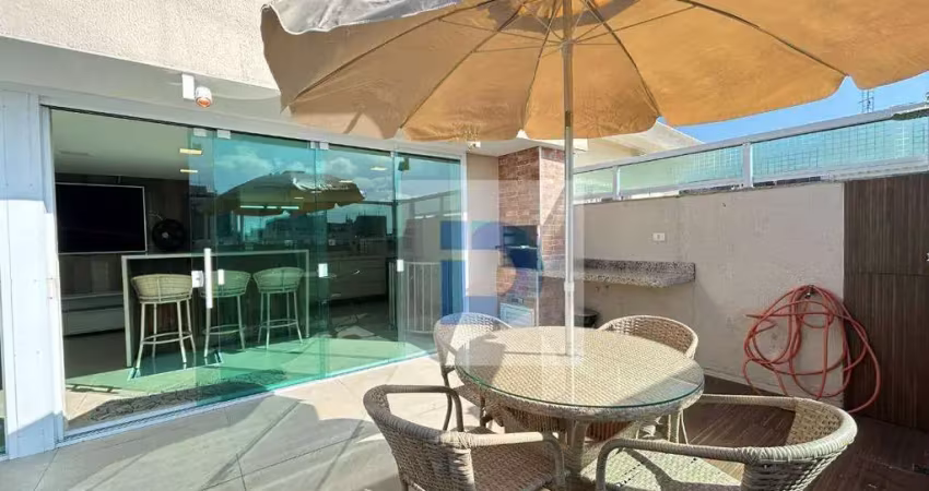 Cobertura com 3 dormitórios à venda, 199 m² por r$ 850.000,00 - enseada - guarujá/sp
