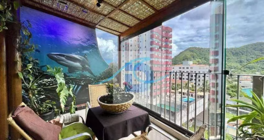 Cobertura com 3 dormitórios à venda, 300 m² por r$ 1.280.000 - praia do tombo - guarujá/sp