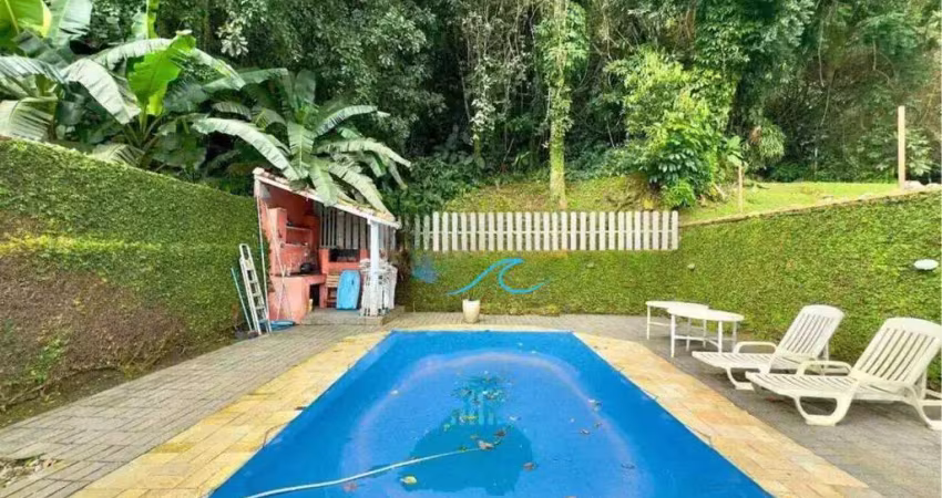 Casa com 3 dormitórios à venda, 160 m² por r$ 1.100.000 - balneario praia do perequê - guarujá/sp