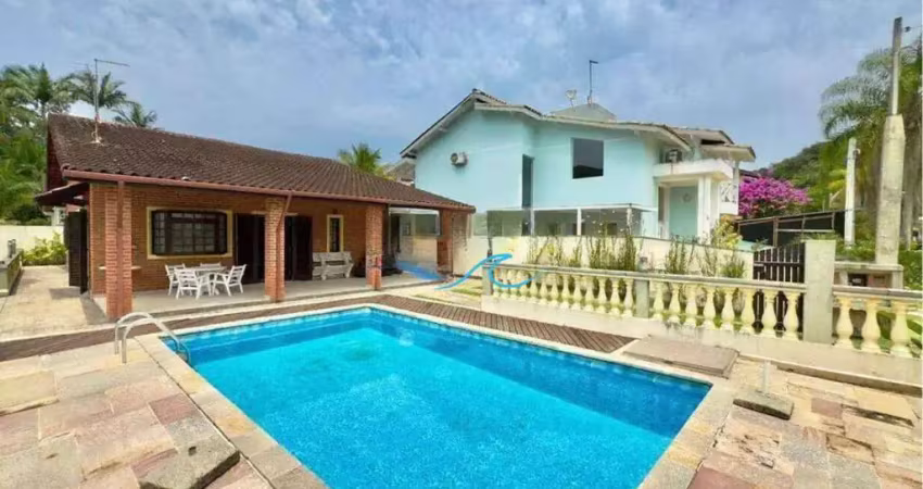 Casa com 3 dormitórios à venda, 200 m² por r$ 1.300.000 - balneario praia do perequê - guarujá/sp