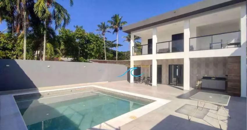Casa com 3 dormitórios à venda, 350 m² por r$ 1.300.000,00 - balneario praia do perequê - guarujá/sp